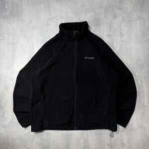 Y2K Black Columbia Fleece Zip Up Jacket